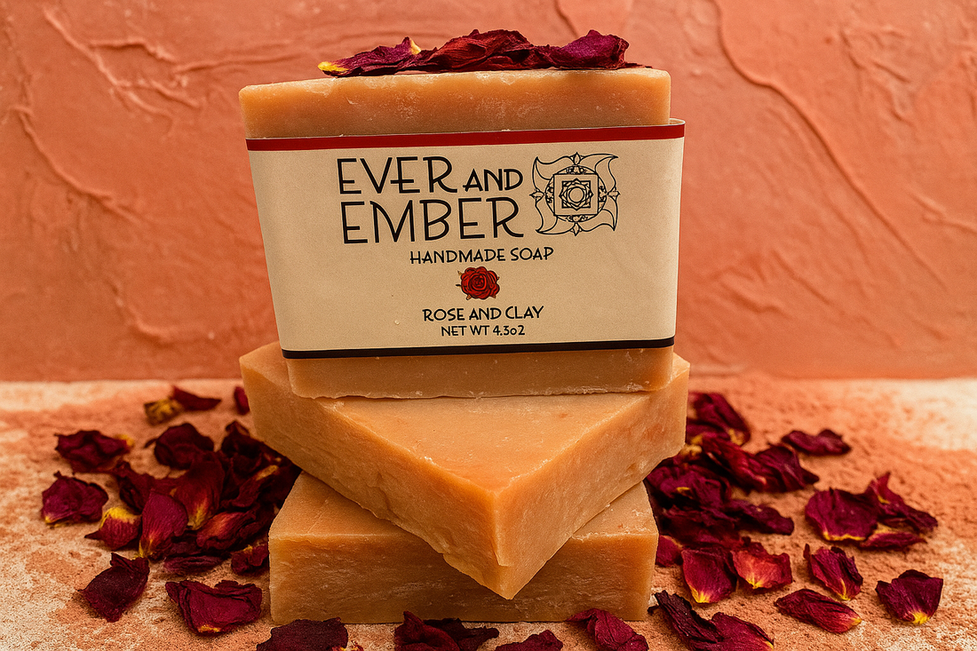 Rose & Clay Goat Milk Soap Bar Spotlight