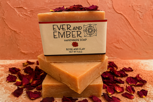 Rose & Clay Goat Milk Soap Bar Spotlight