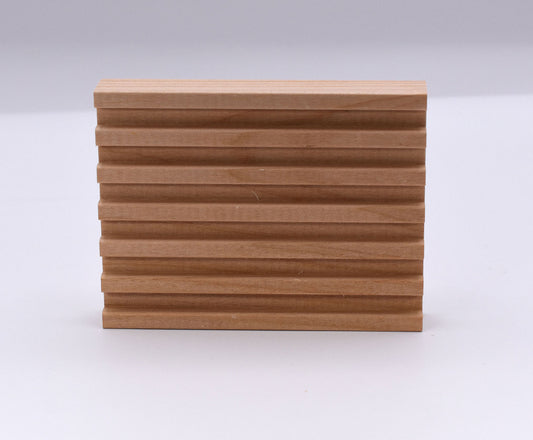 4" Alder Battlement Style Soap Dish